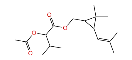 2,2-Dimethyl-3-(2-methylprop-1-enyl)-cyclopropyl-methyl 2-acetoxy-3-methylbutanoate